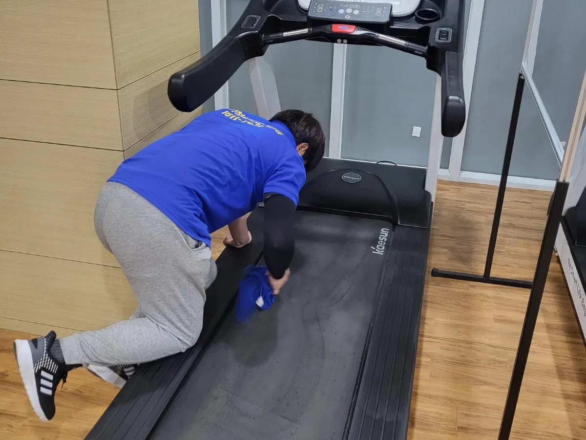 청송군 진보면 피트니스 라커 검사실 위생청소 사례 - 행진크린